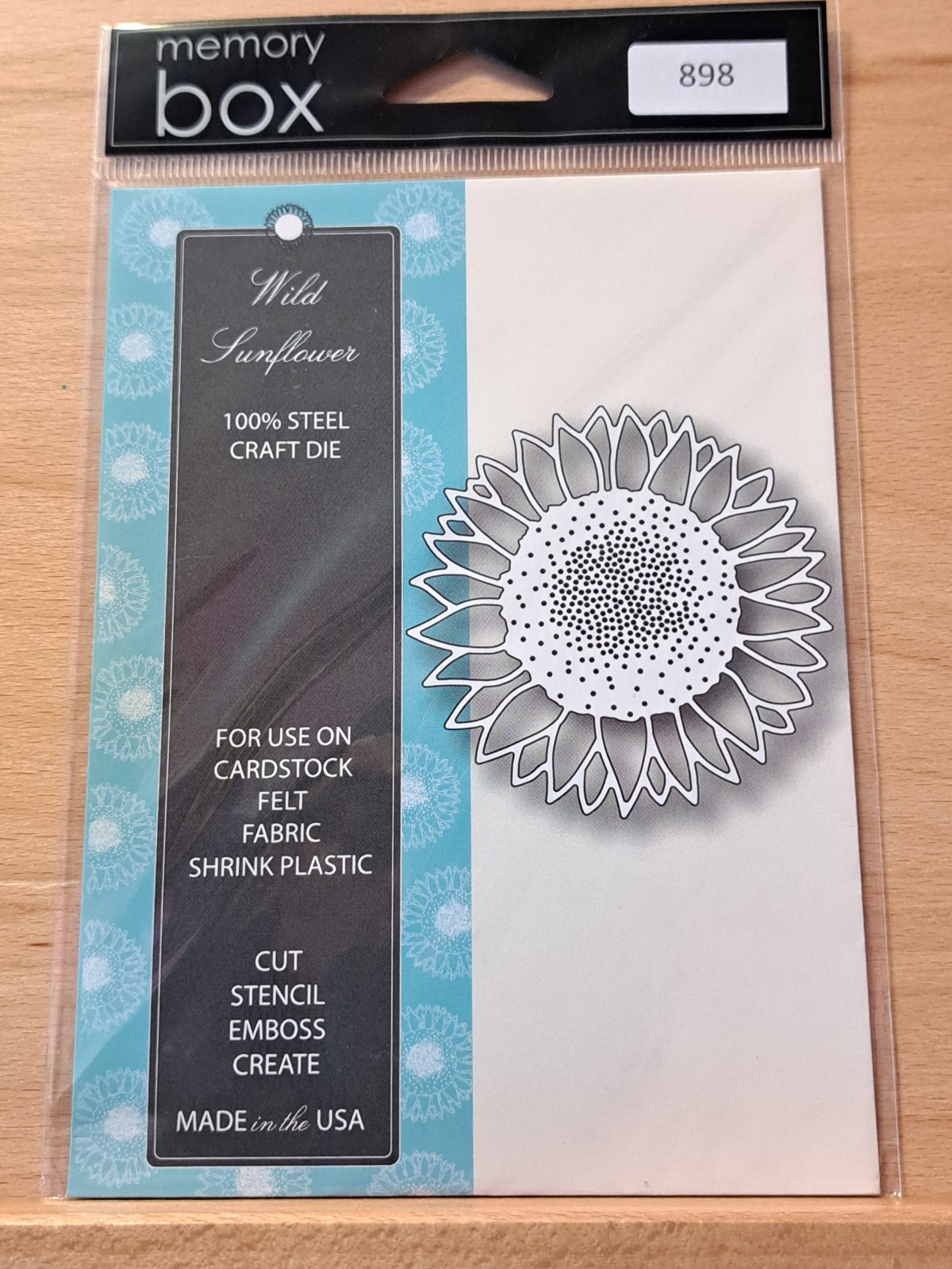 898 Memory Box Wild Sunflower Flower Circle Decorative Steel Craft Cutting Die