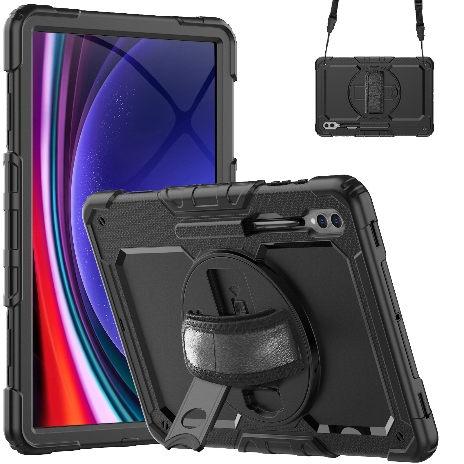 For Samsung Galaxy Tab A9 Plus / A9 2023 Heavy Duty Rugged Case Screen Protector