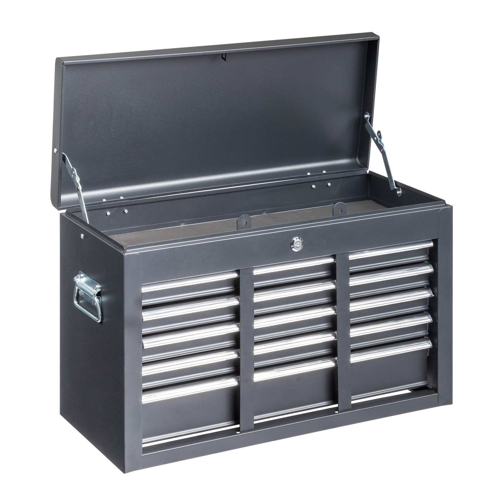 Portable 5 Drawers Tool Chest Metal Tool Storage Cabinet Tool Box Organizer Key