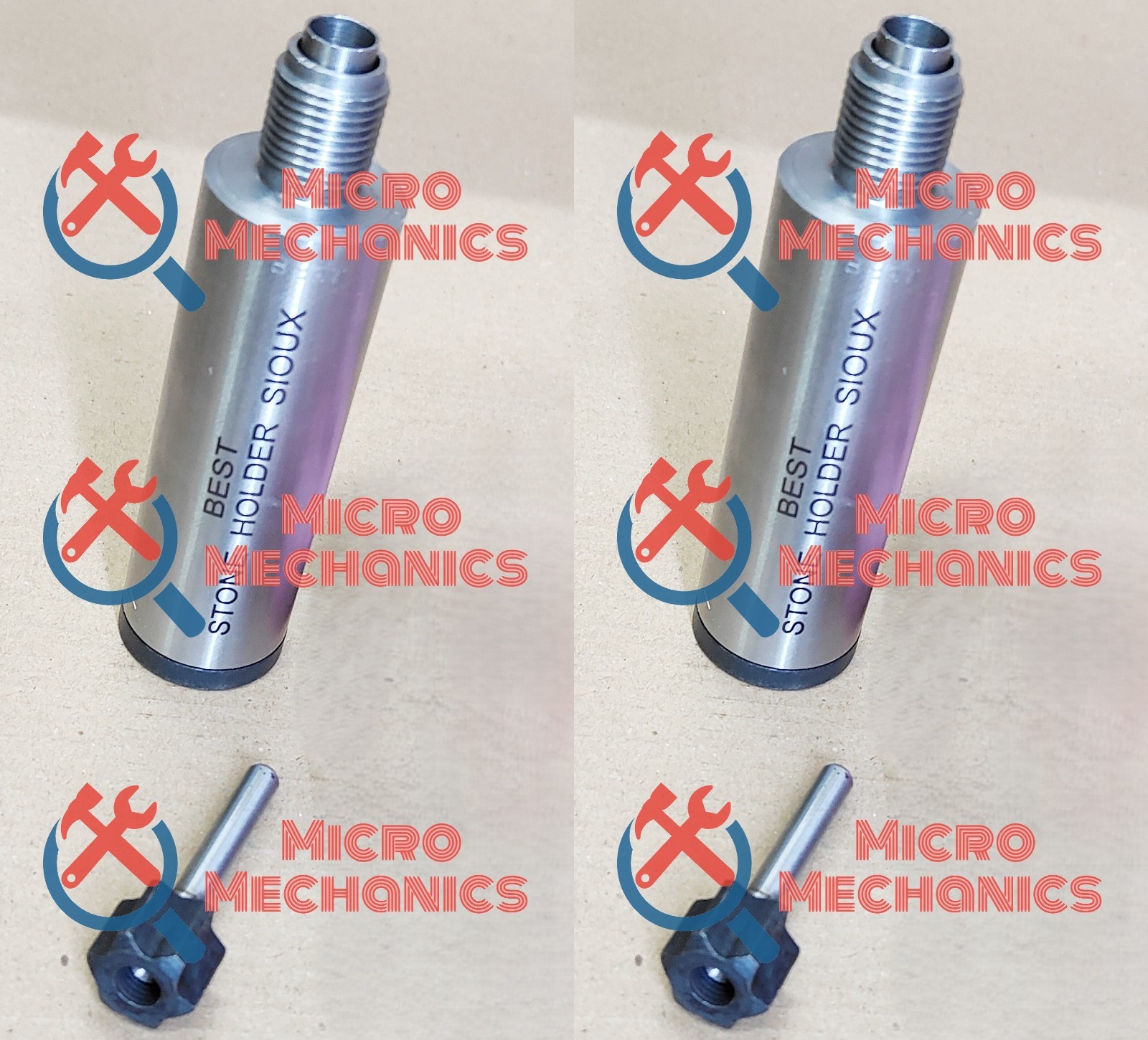 2x Brand New Sioux Style Valve Seat Grinder Stone Holder Thread 11/16"