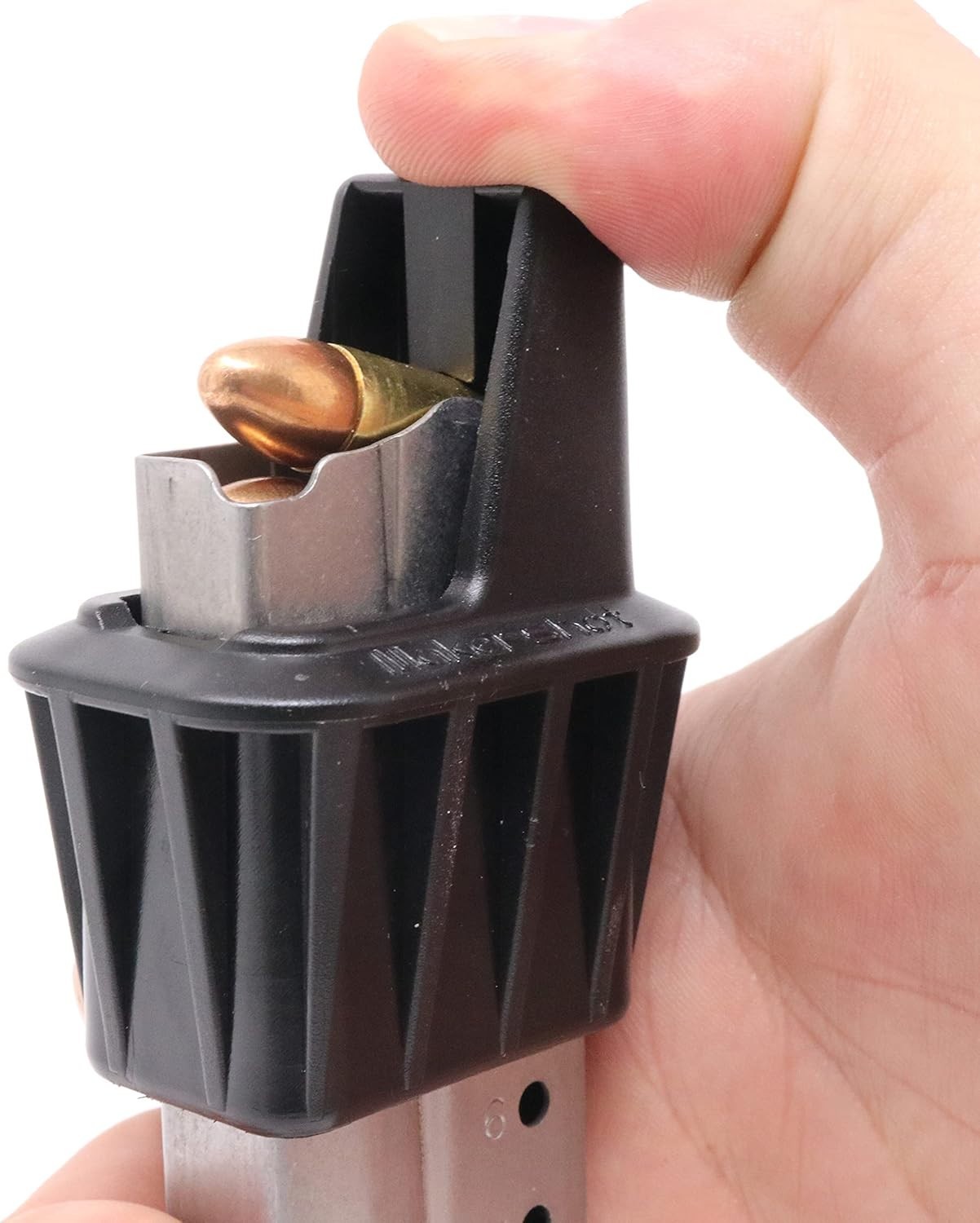 High-Quality Polymer Speed Loader for Smith & Wesson Pistol Magazines - Black