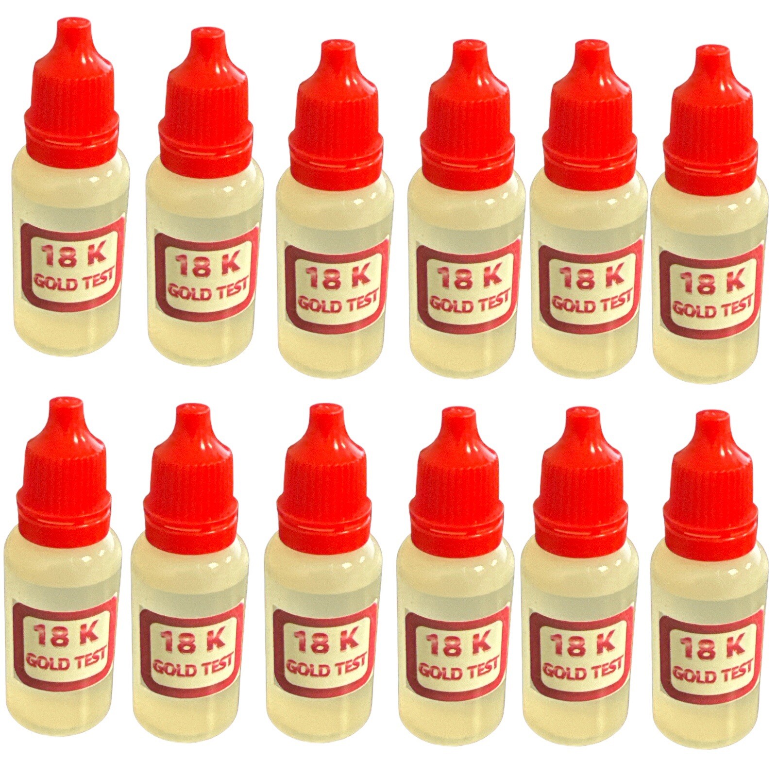18K Gold Testing Solution Gold Testing Acids Check Gold Authenticity 12pcs/Box