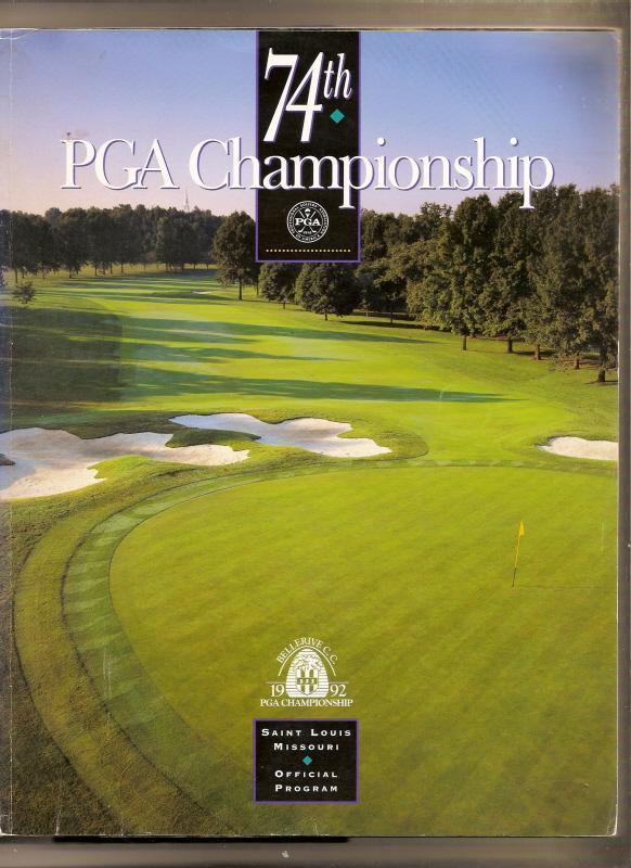 1992 74th PGA Championship Program Bellerive C.C. Nick Price