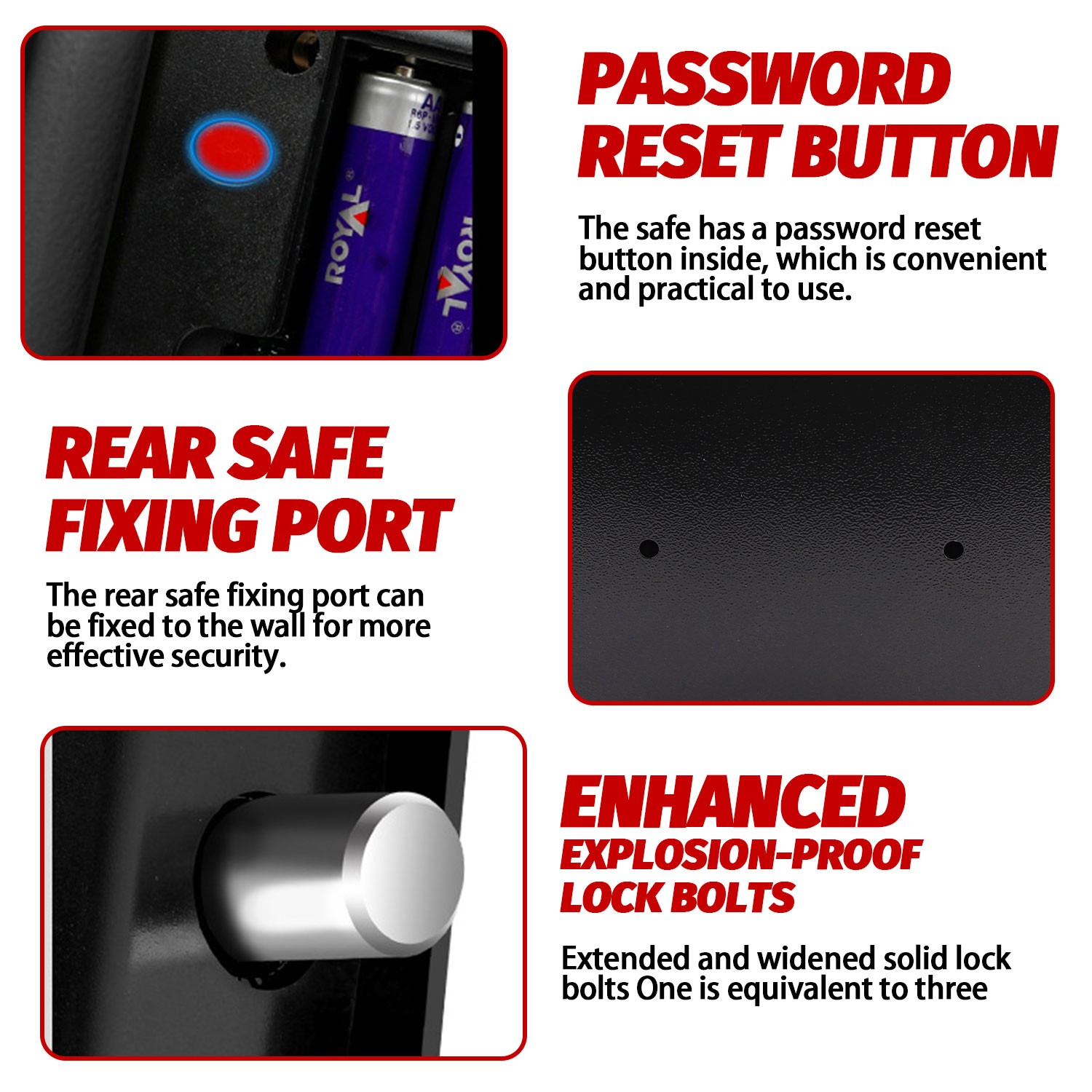 New Small Black Digital Electronic Safe Box Keypad Lock Home Office Hotel Gun