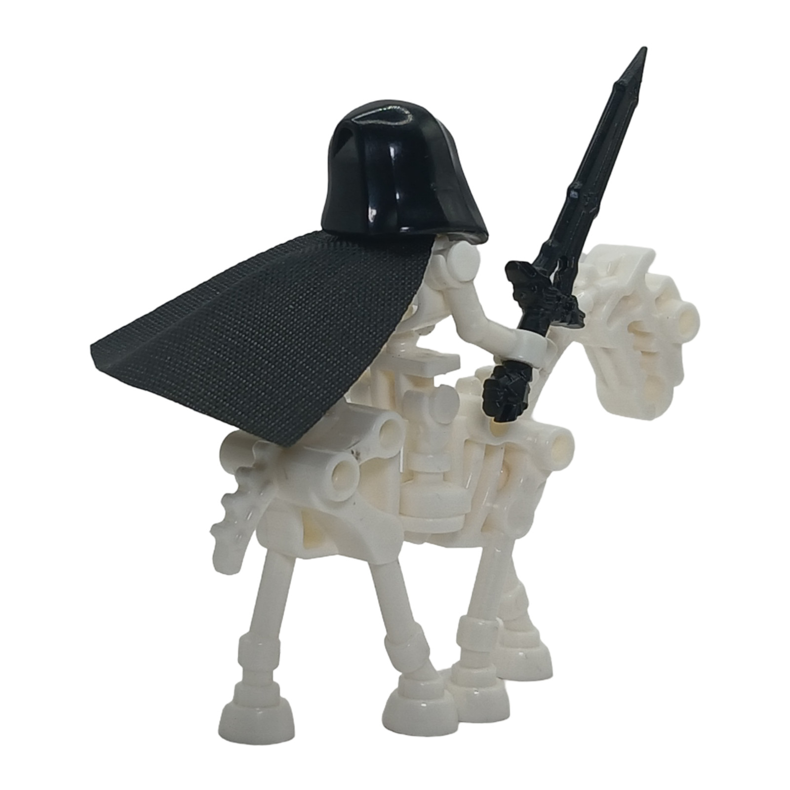 MOC Skeleton Black White Knight Riders Custom Minifig