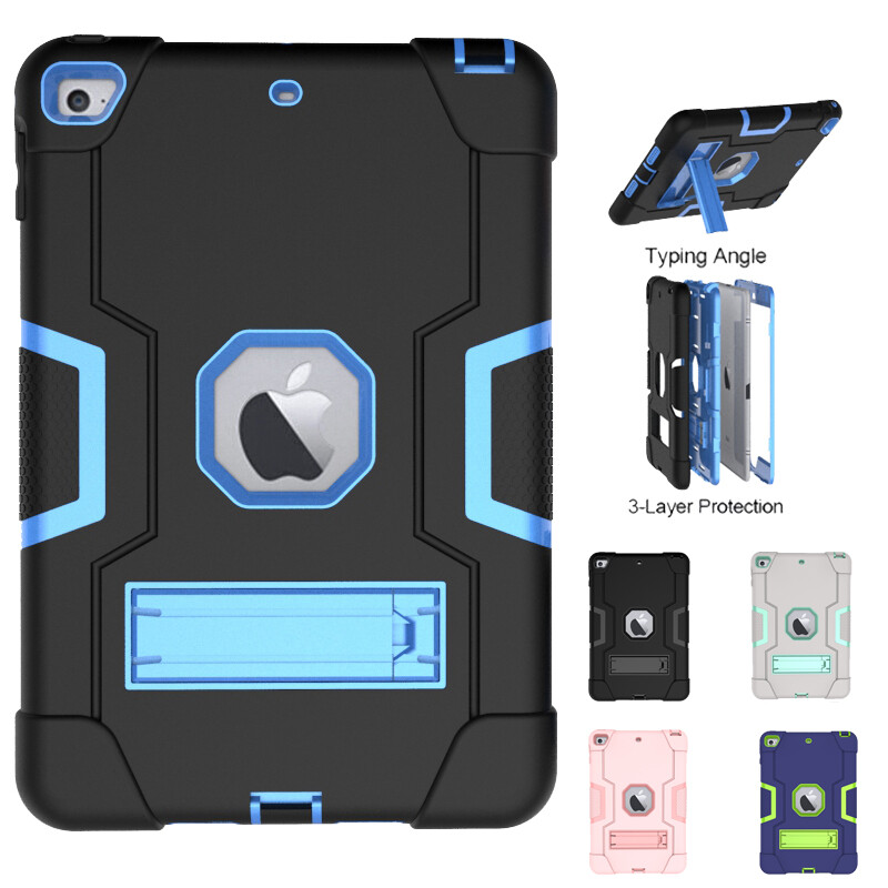 For iPad 2nd 3rd 4th 5th 6th 7th 9th 10th /(A16) Gen Heavy Duty Stand Case Cover