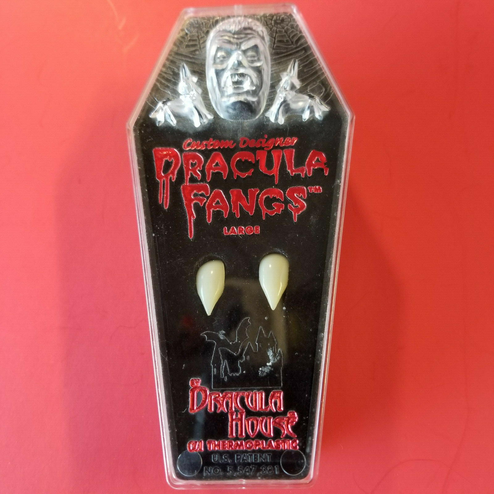 Halloween, Dracula Fangs, Large, Dracula House,THERMOPLASTIC
