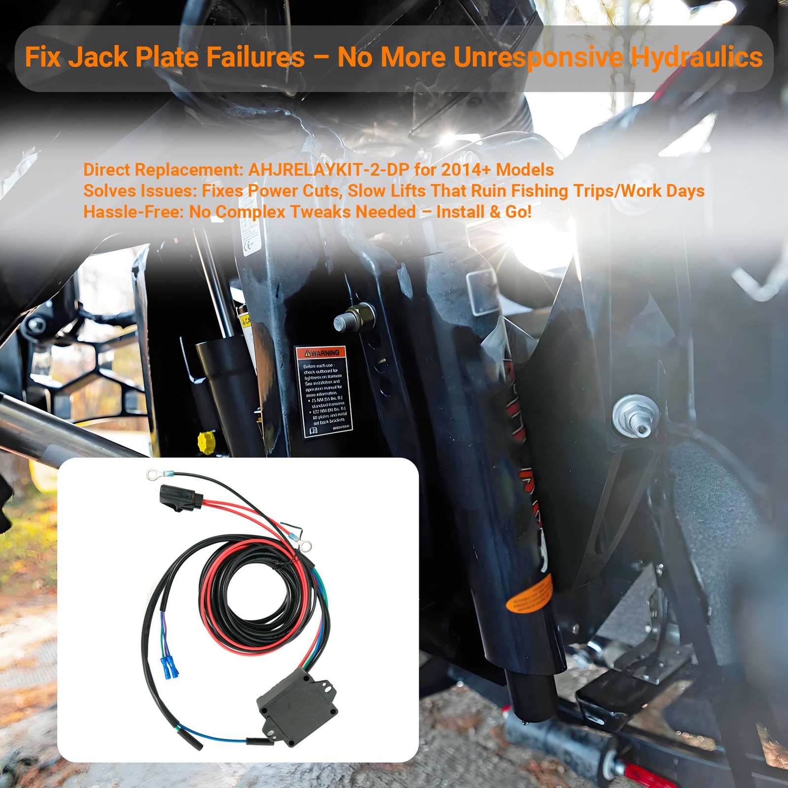 For Atlas Hydraulic Plate, Replace AHJRELAYKIT-2-DP Replacement Relay Harness