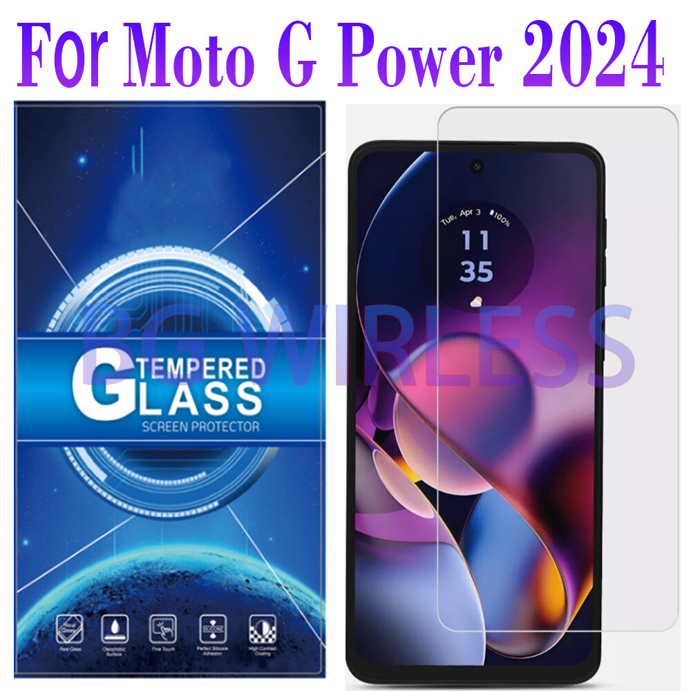For Motorola Moto G Power 5G 2024 Tempered Glass Screen Protector, Case Friendly