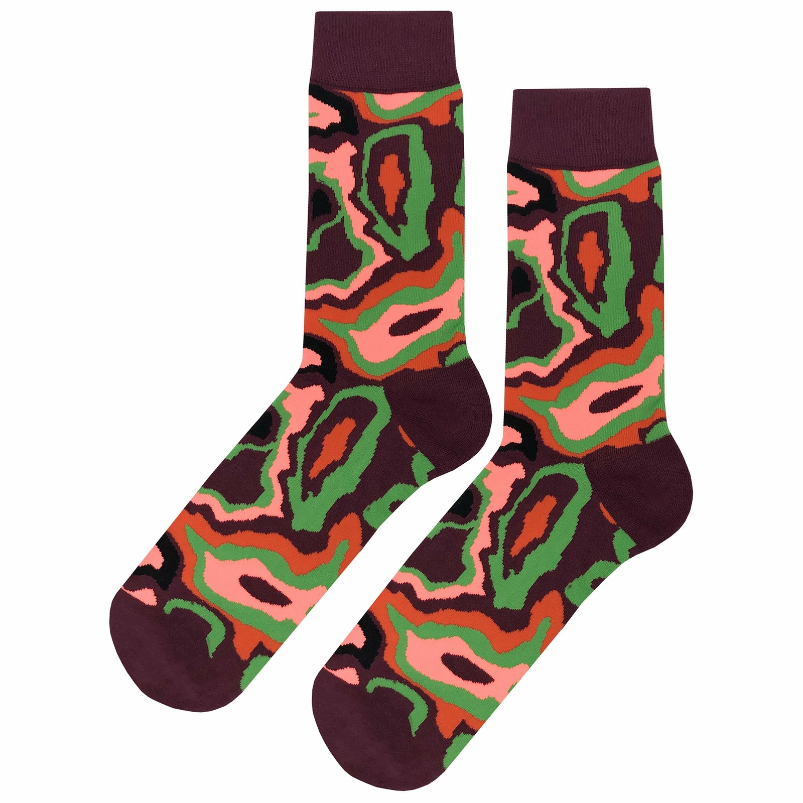 NWT Acid Mood Dress Socks Novelty Men 8-12 Multicolor Crazy Fun Sockfly