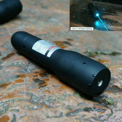 Waterproof Focusable 488nm 1mw Cyan-Blue Laser Module Portable Flashlight