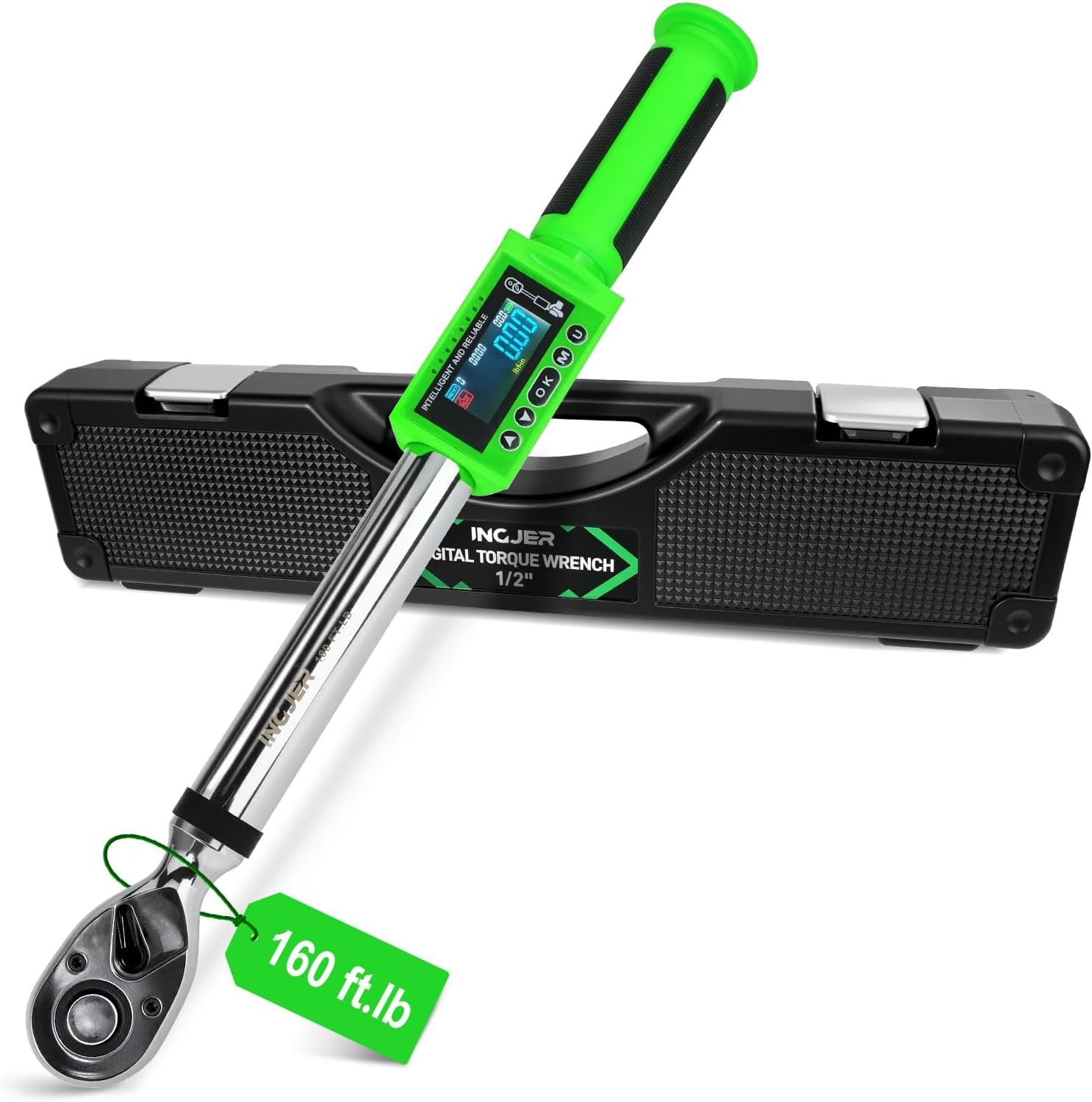 1/2 Inch Drive Digital Torque Wrench 8-160FT-LB/10-220N.M