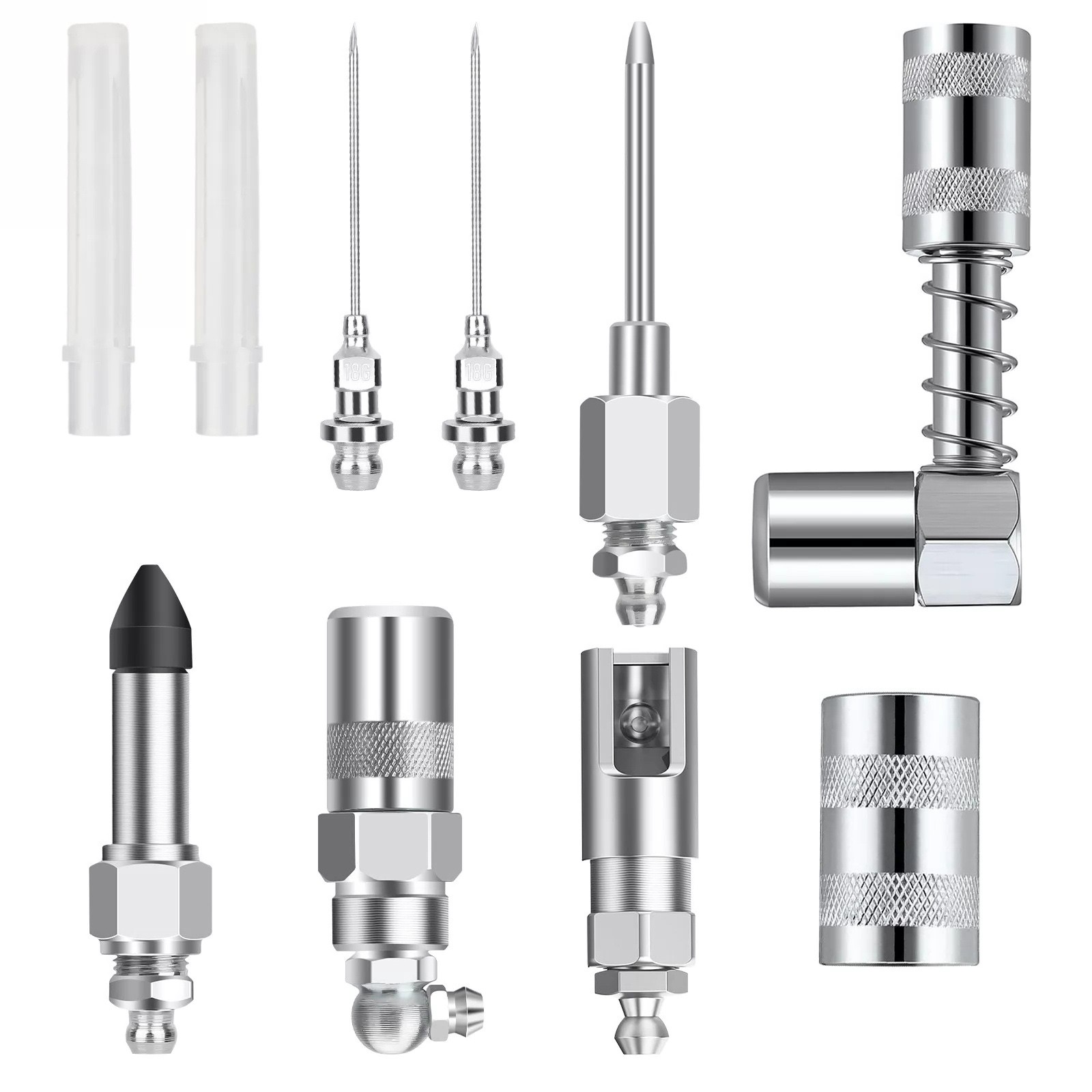 1 Set Grease Nozzle Adapter Grease Gun-Accessory 90 Degree Coupler Adapter Tool