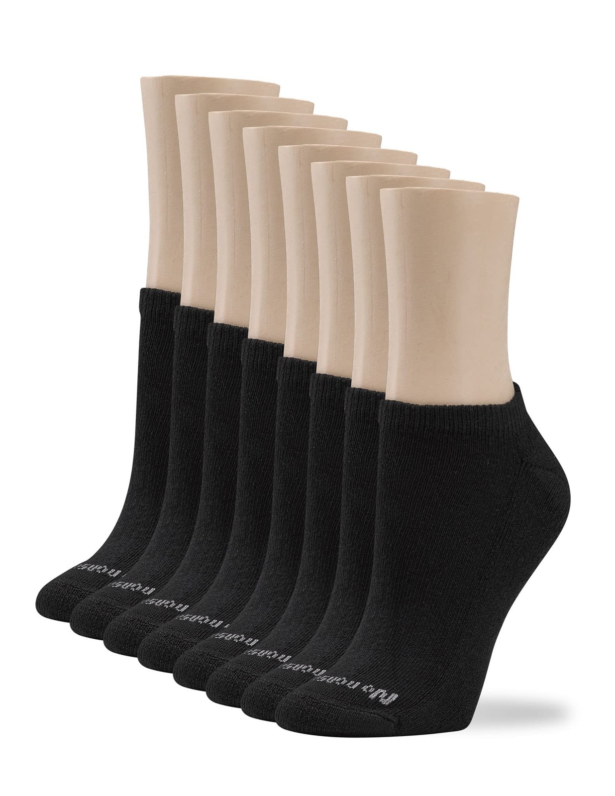 No nonsense Women's Soft Show Sock, Black - 8 4-10, - 8 Pair Pack