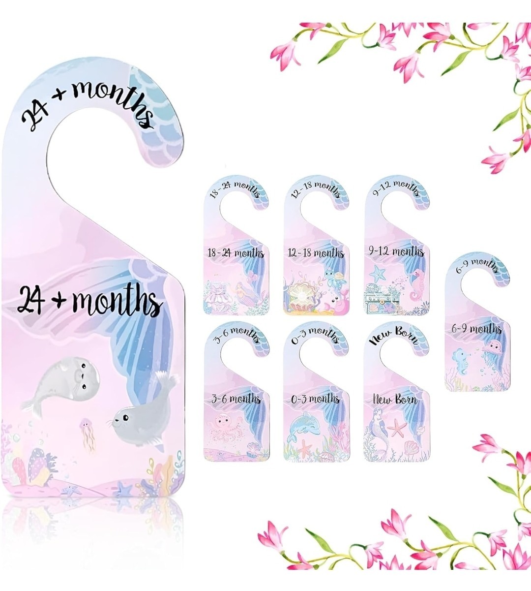 Baby Closet Dividers for Clothes – Set of 8 Double-Sided Organizers for Nursery