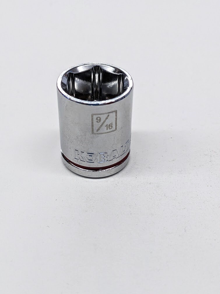 Kobalt 1/4" Drive 6 Point SAE Sockets Red Color Band - PICK YOUR SIZE