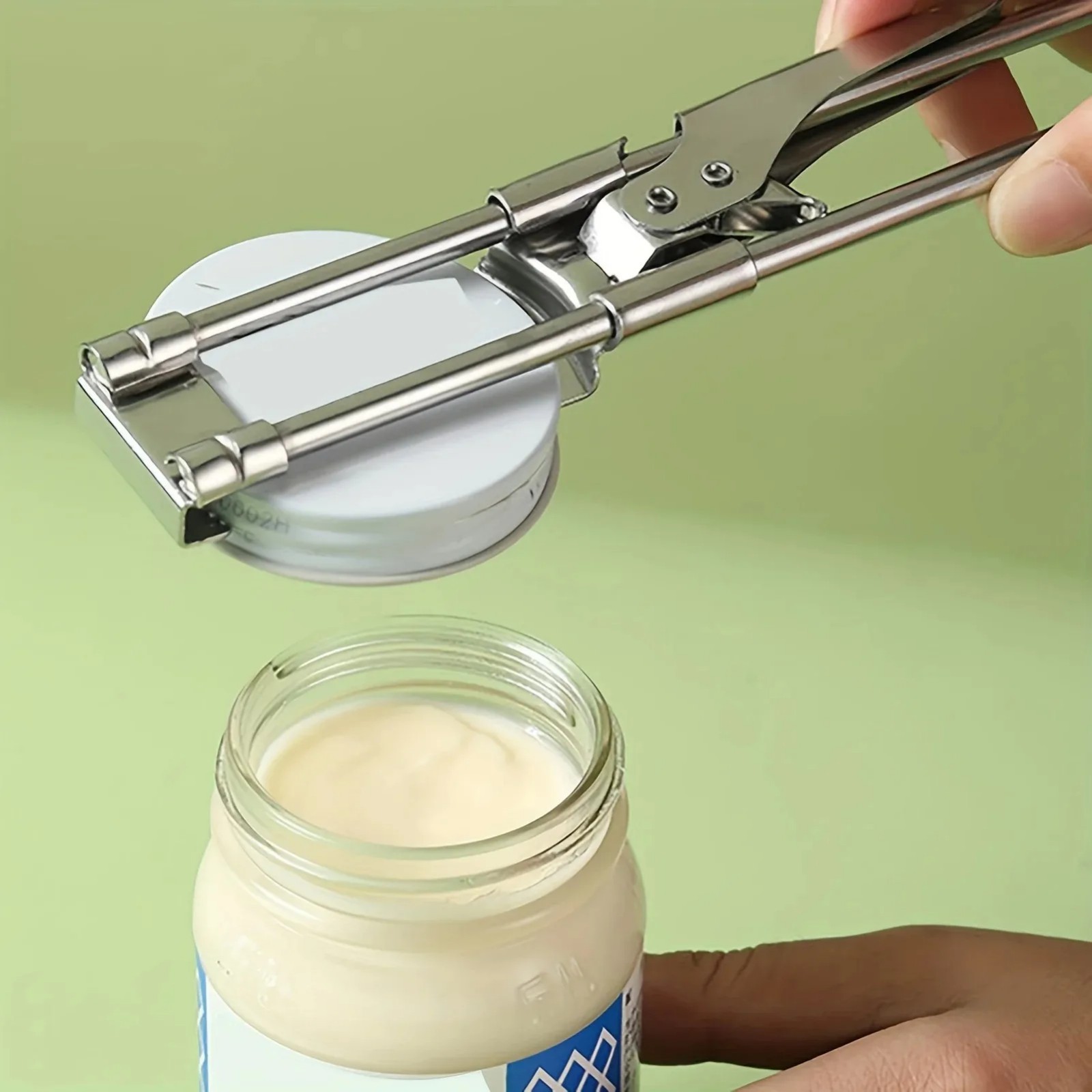 Stainless Steel Can Opener Adjustable Jar Lid Gripper Multifunction Kitchen Tool