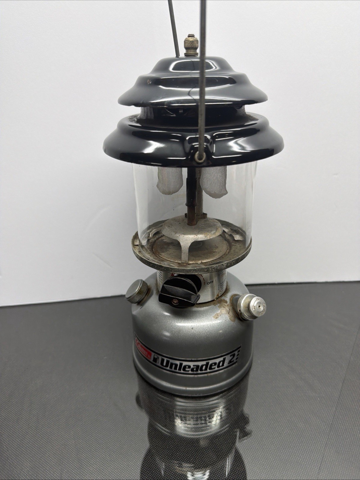 Vintage Coleman Unleaded Two Gas Lantern Model Number 285-700