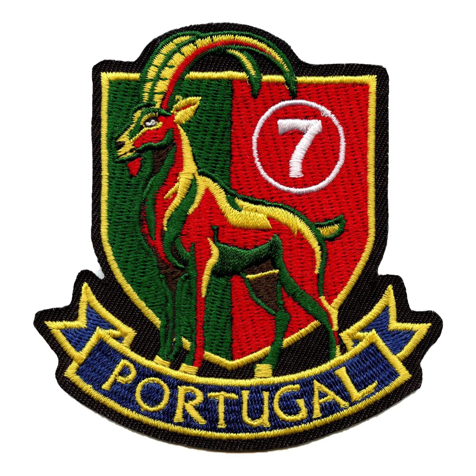 Portugal Goat #7 Patch Legendary Soccer Player Embroidered Iron-On