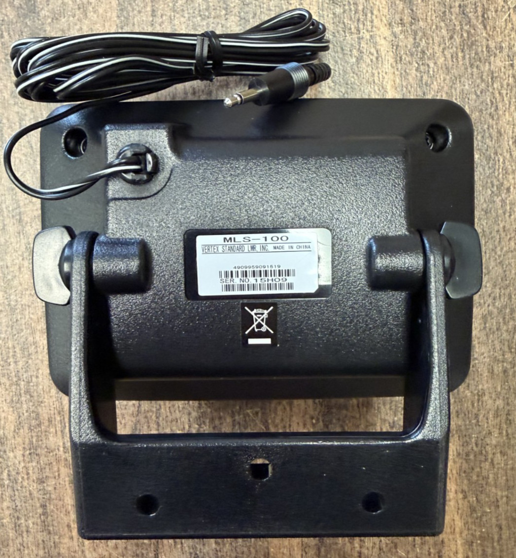Yaesu Vertex MLS-100 Mobile Speaker w/ Mounting Bracket NEW