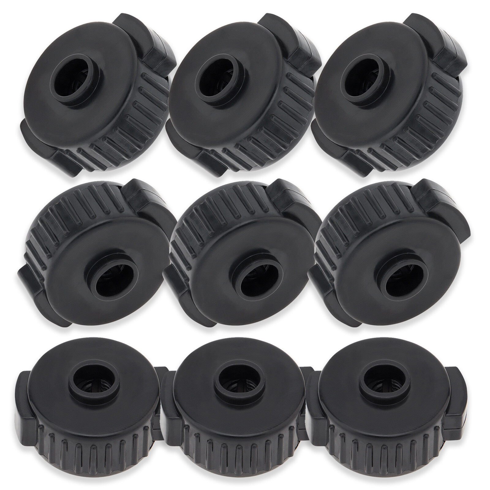 9pcs Plastic Quick Release Cymbal Nuts Percussion Replacement Cymbal Mate Nut US