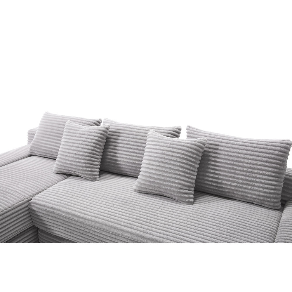 L-Shaped Sectional Couches Convertible Sofa Bed, Compression Sofa, Modular Couch