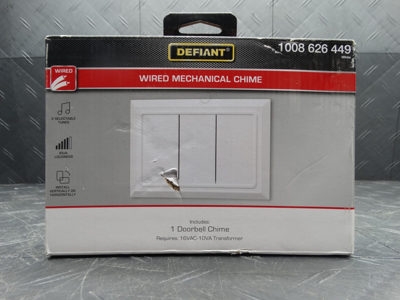 Defiant Wired Doorbell Chime, White 1008626449