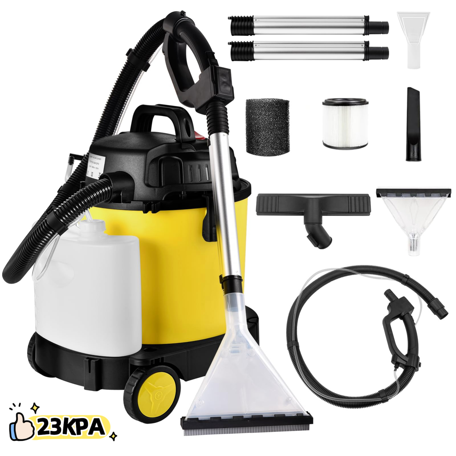 Vacmaster 5.5 Gallon 5.5 HP Wet Dry Car Vacuum Cleaner Upholstery Shampoo 4-IN-1