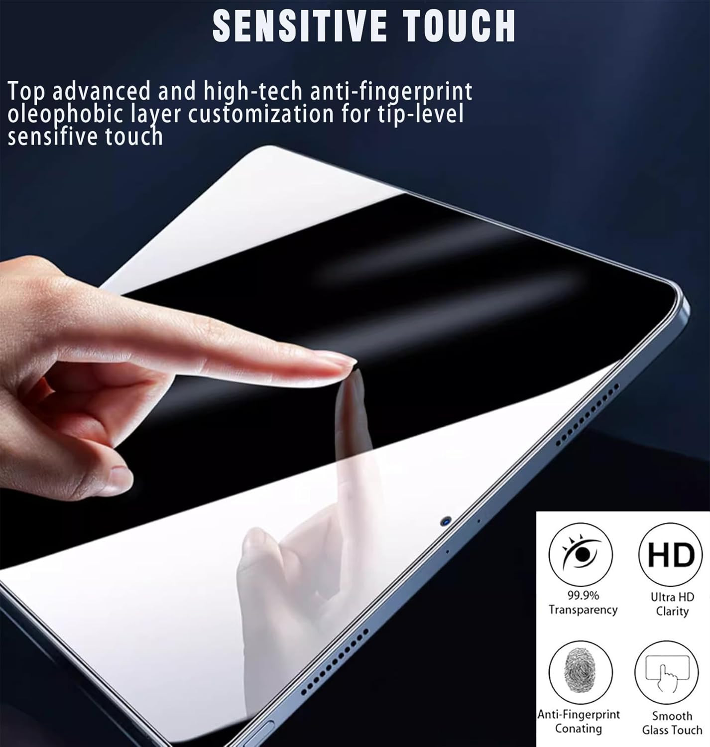 Privacy Screen Protector for Samsung Galaxy Tab A9 plus 11 Inch Transparent