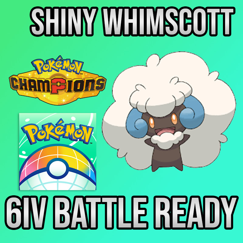 ✨6IV SHINY Whimsicott Battle Ready🚀 POKEMON HOME✨Pokemon Champions✨