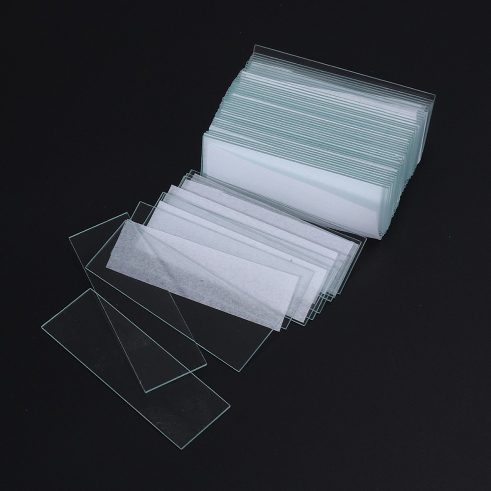 50 Slides Grade Specimens Prepared Microscope Slide Experiment Glass Slide