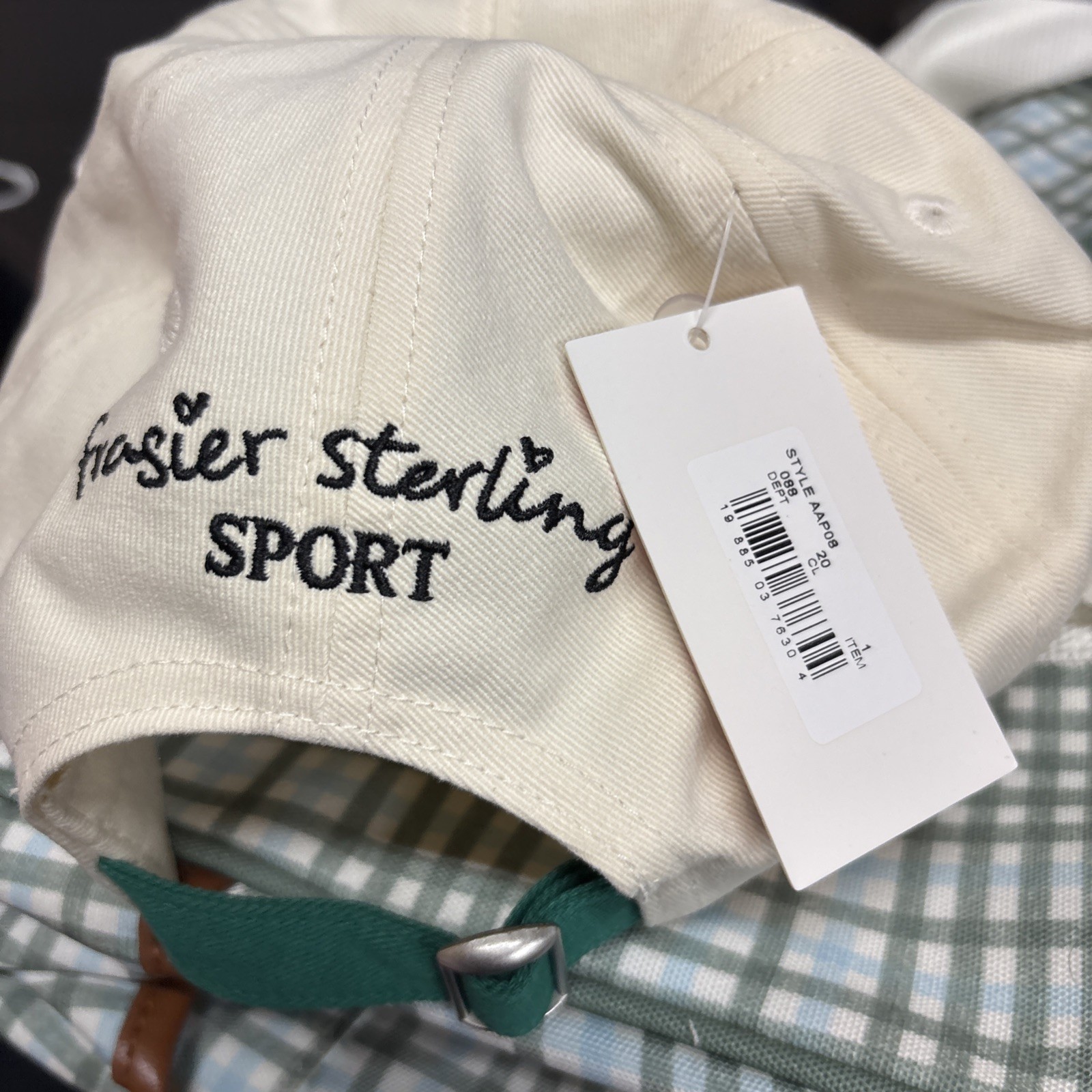 Pickleball Embroidered Cream and Green Cap