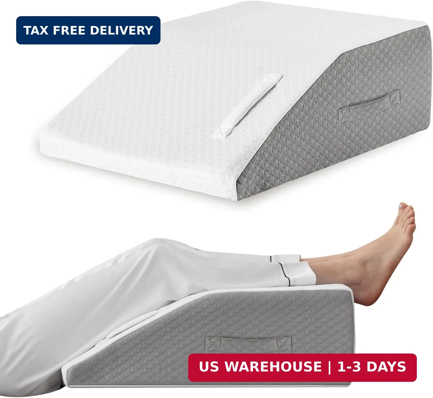 Ruqmuis Leg Elevation Pillow for After Surgery, Leg Elevating Pillow for Swellin