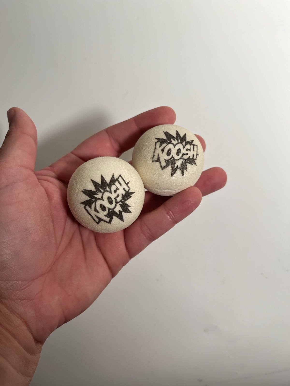 Koosh Galaxy 2 Ball Lot Glow Dark Nerf White Set Pair Replacement Toys Refill
