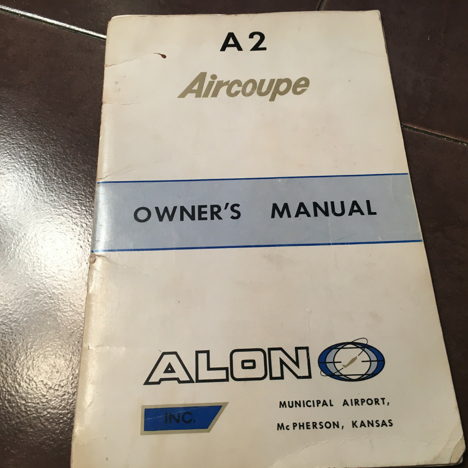 Vintage Mooney Alon A2 Aircoupe Owner's Manual