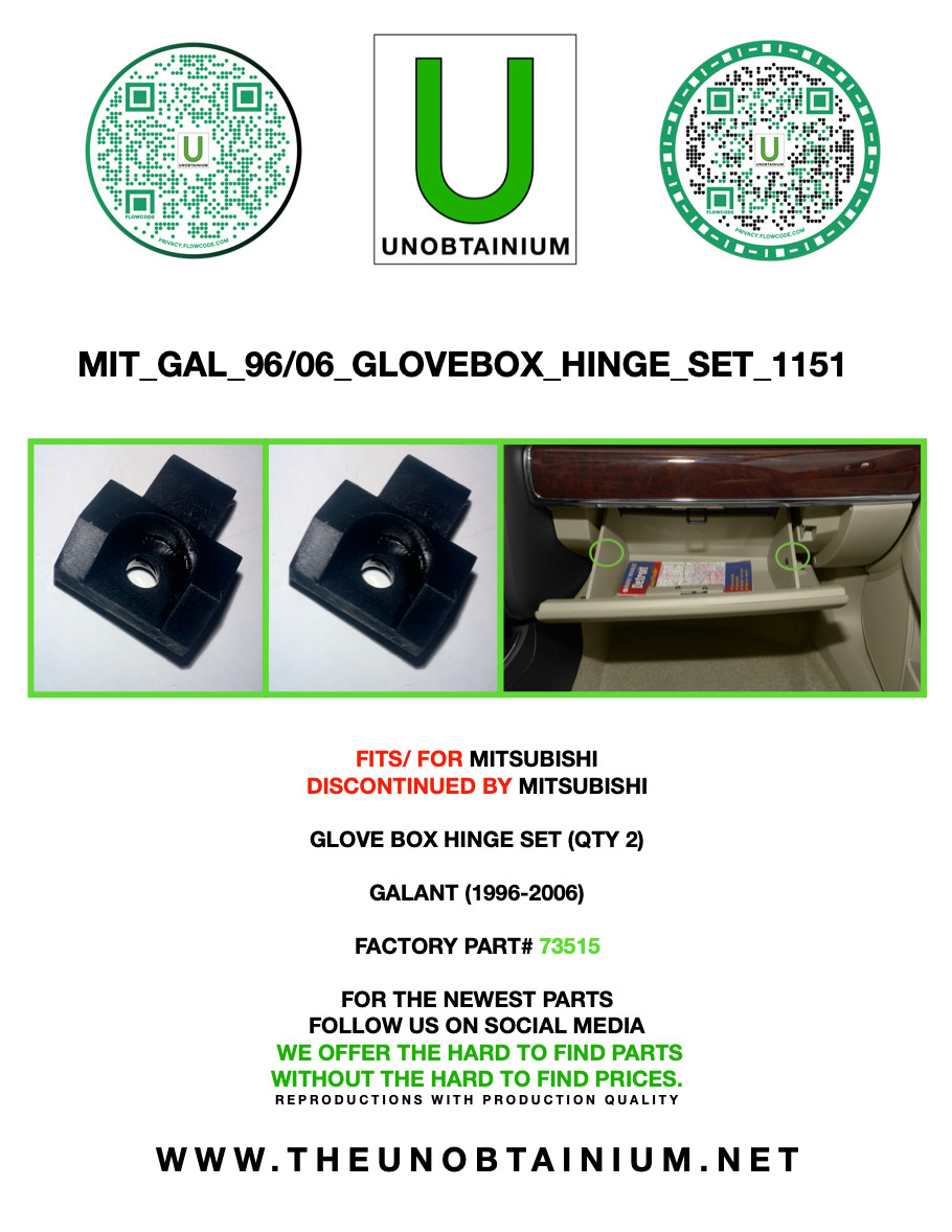 FITS/FOR MITSUBISHI GALANT GLOVE BOX HINGE PART# 73515