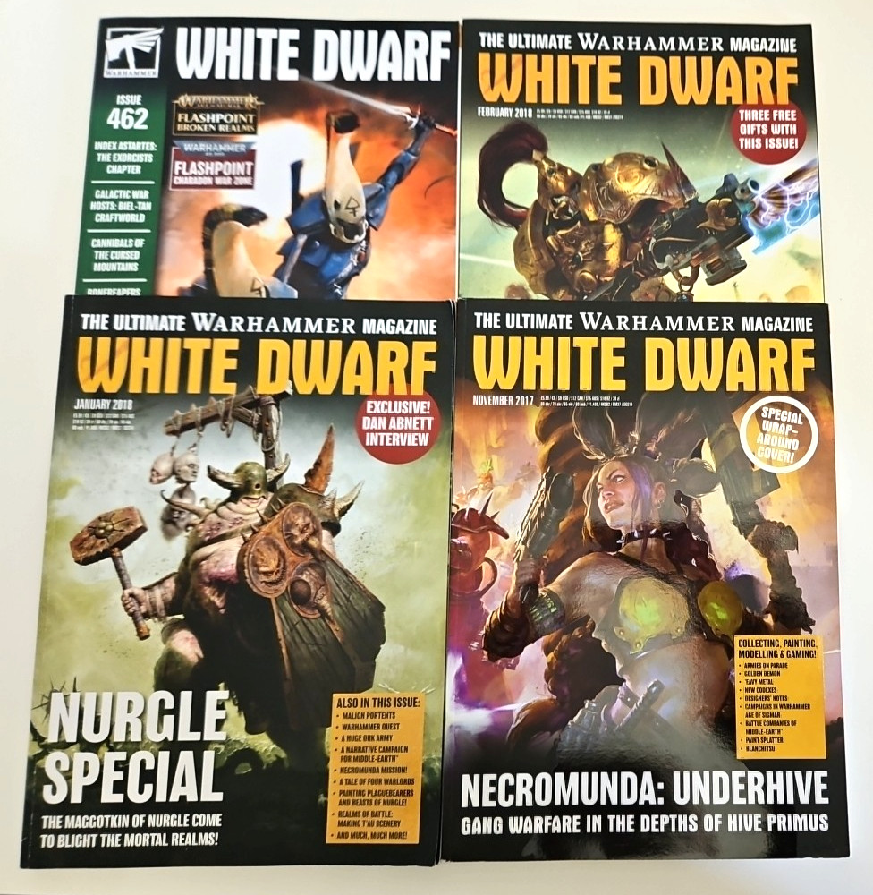 Warhammer White Dwarf Magainze Bundle Nurgle Special Nedromunda Demigods #462