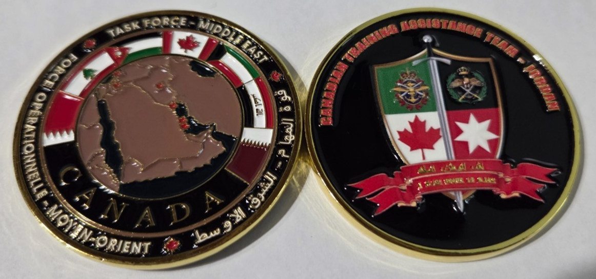 Canadian Training Assistance Team Jordan Middle-East Challenge Coin CAF Military