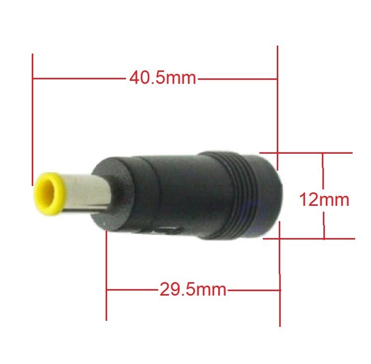 x5 DC Power 5.5x2.1mm Female Jack to 5.0x3.0mm Male Plug Adapter Converters (B)