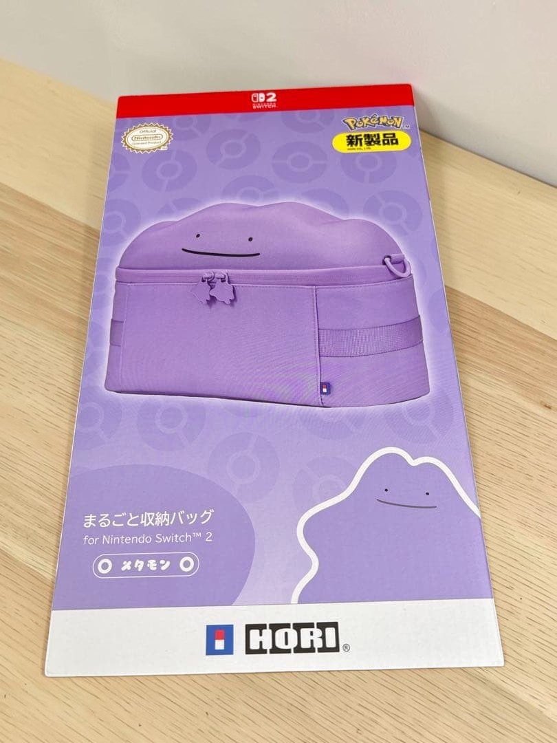 Ditto Storage Bag for Nintendo Switch 2 HORI Official Pokémon Case