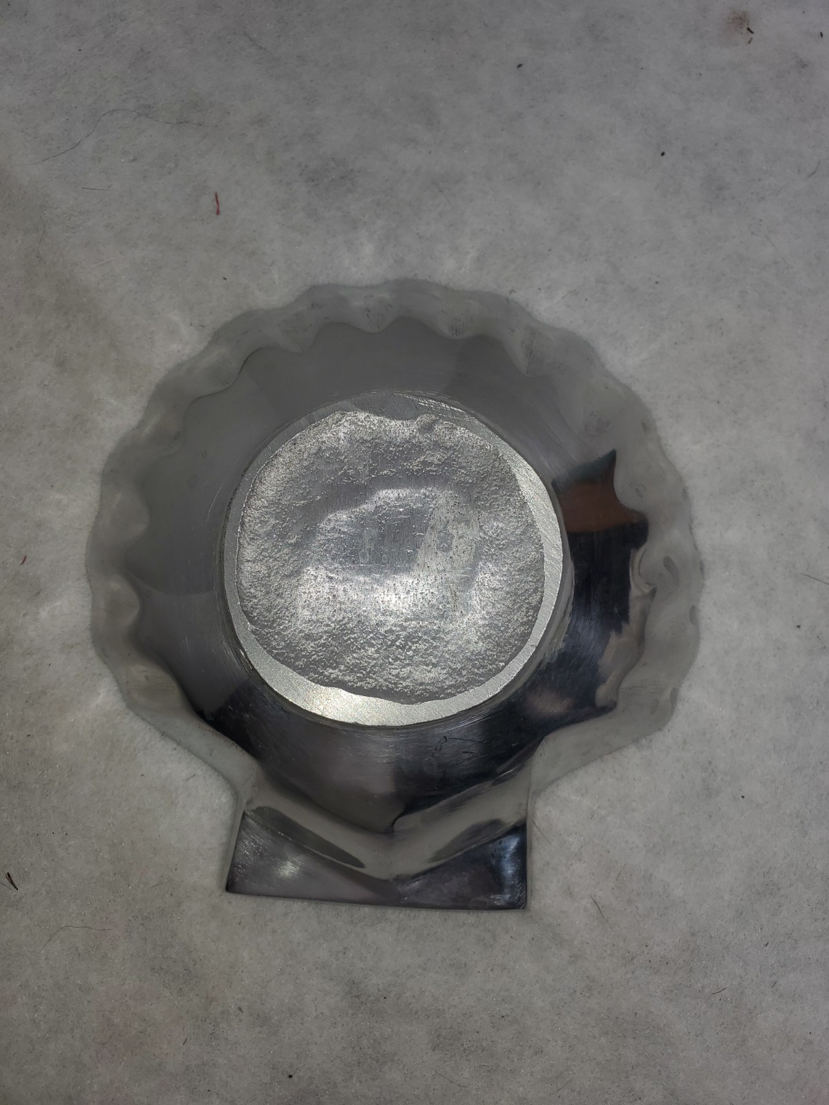 Silverplate Scallop SeaShell Trinket Soap Candy Condiment Dish Beach Table Decor