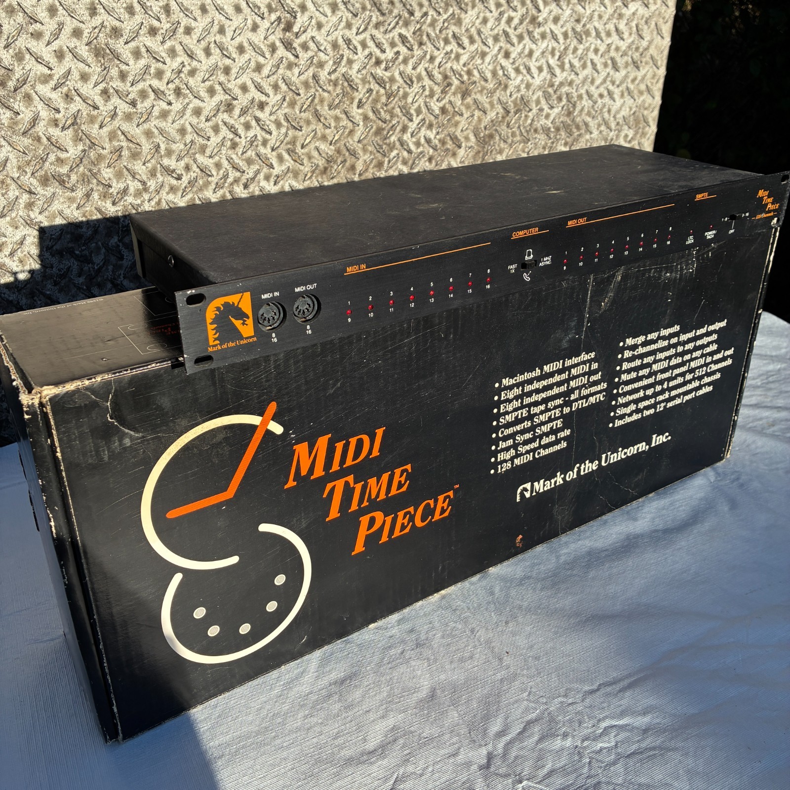 Mark Of The Unicorn MIDI Time Piece 128 Channels No Power Cord USED
