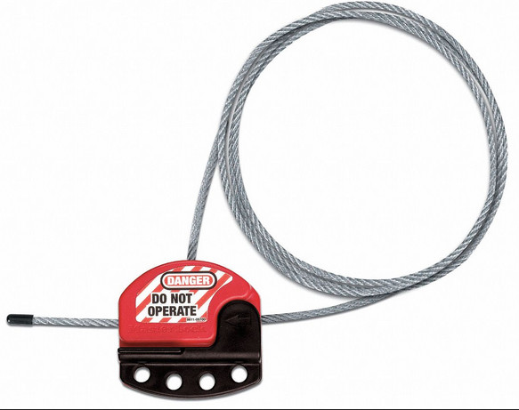 Master Lock Adjustable Cable Lockout,  S806CBL3, 3 ft. Cable, Brand New