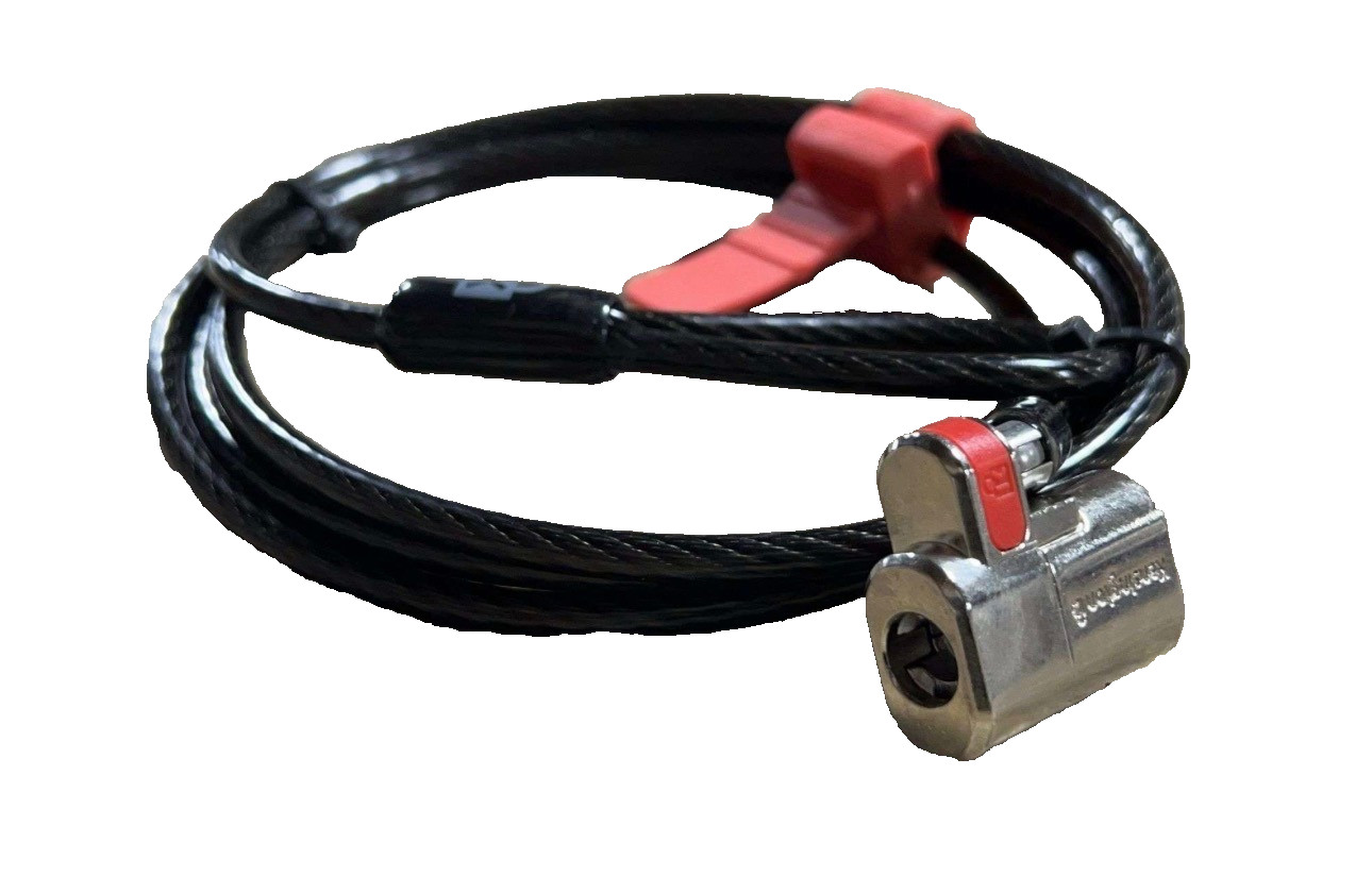 Kensington ClickSafe Keyed Laptop Lock 5' Cable Black K64637WW Sealed With Keys