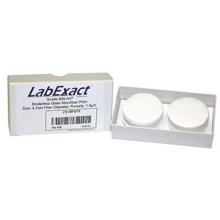 Labexact Lss-Ah4700 Glass Mic Filter, 4.7 Cm Dia, 1.5 Um, Pk100