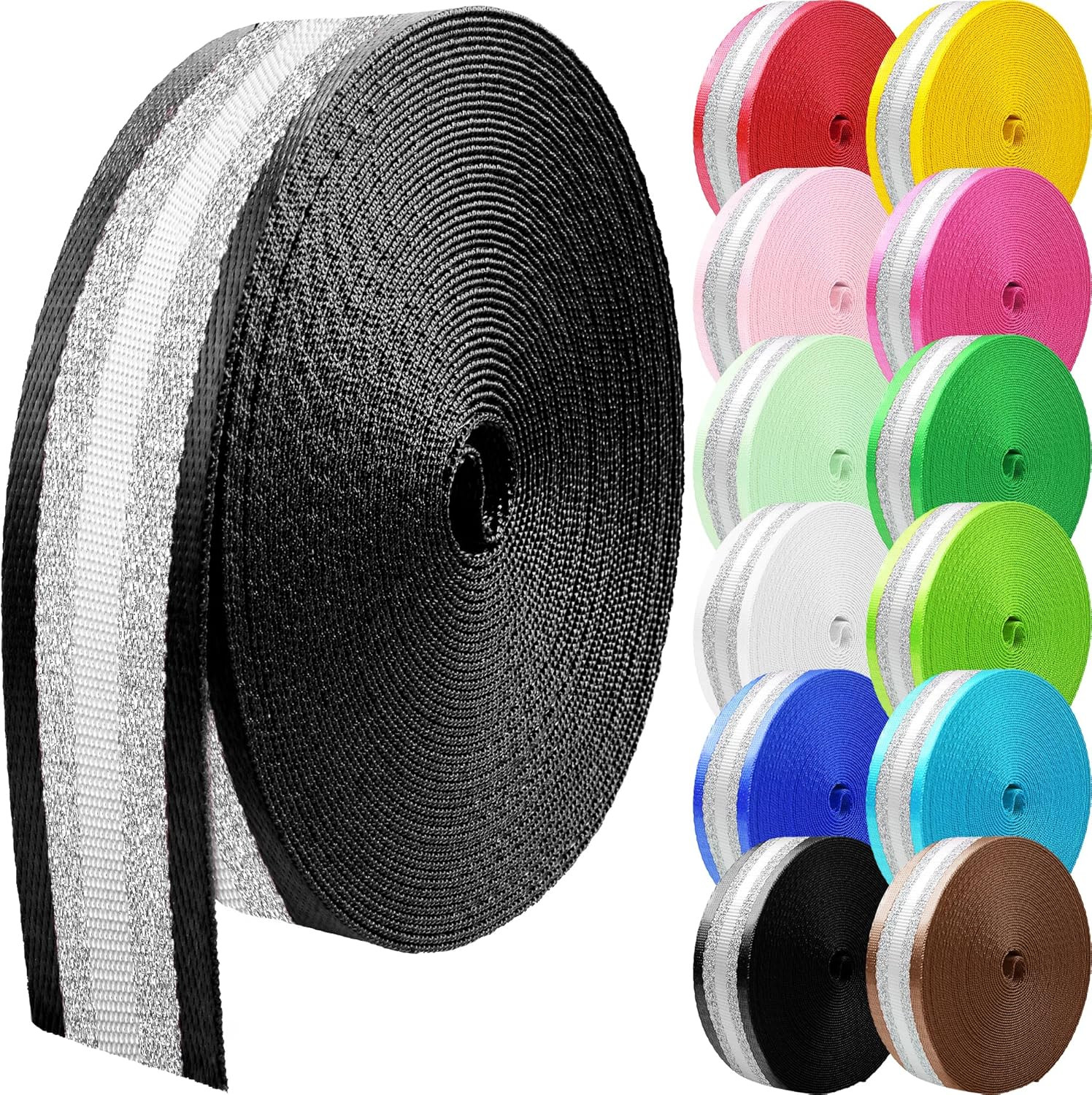 10 Yards Nylon Webbing 1.5 Inch 2 Inch Nylon Strap Webbing Straps Backpack Strap