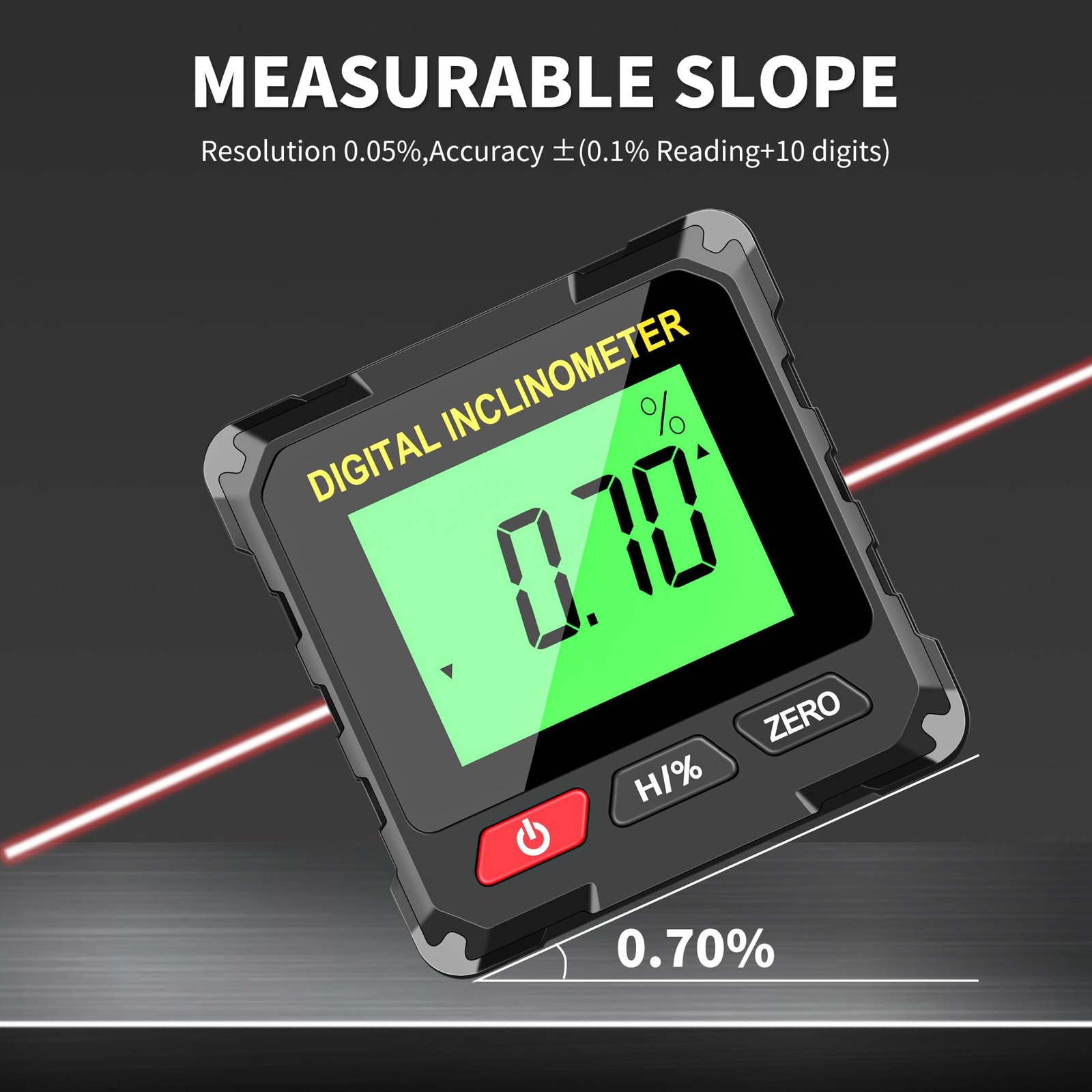 KELOTECH Digital Level Box Construction Protractor Range 4 × 90° Resolution 0...