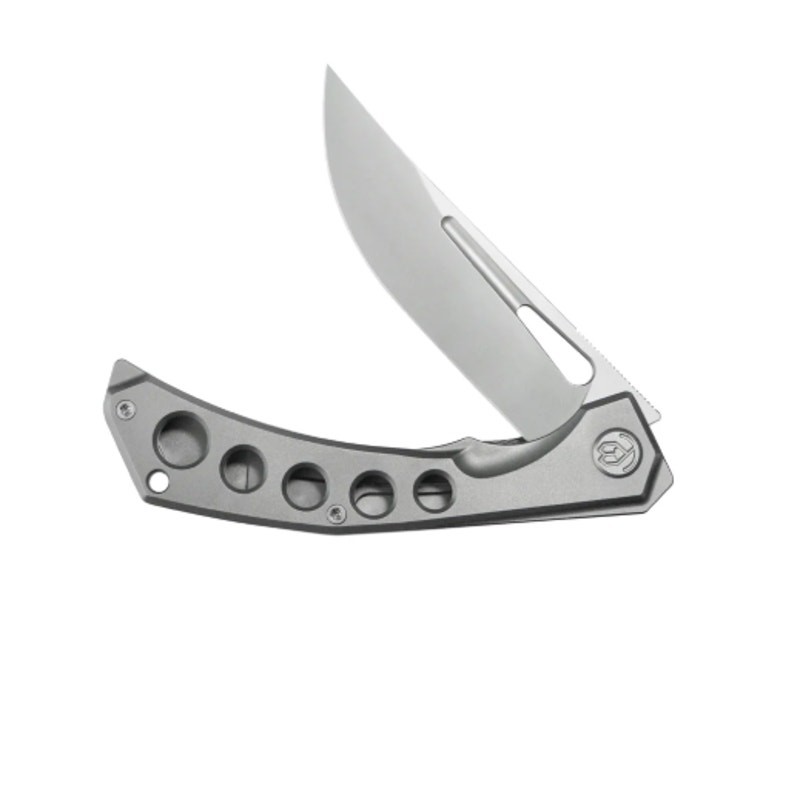 KB ~ Ishtar Frame Lock Folder ~ Gray Ti Handle ~ 3.54'' Sandblast M390 ~ KB170A
