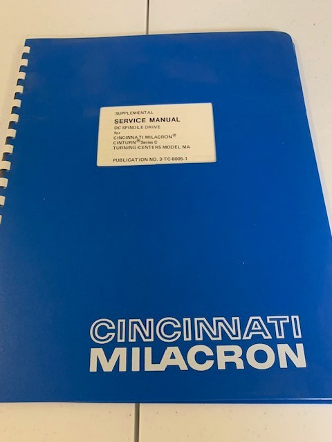 Cincinnati Milacron Service Manual for Cinturn Series C Turning Centers