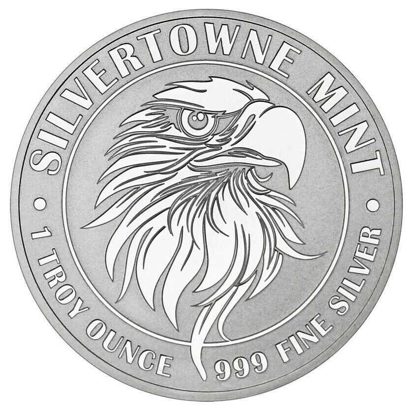 1 Troy oz Mighty Eagle .999 Fine Silver Round